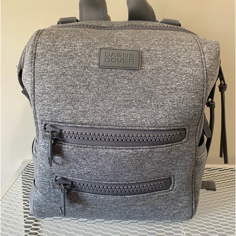 Dagne dover indi small in heather grey. Neoprene diaper bag / backpack